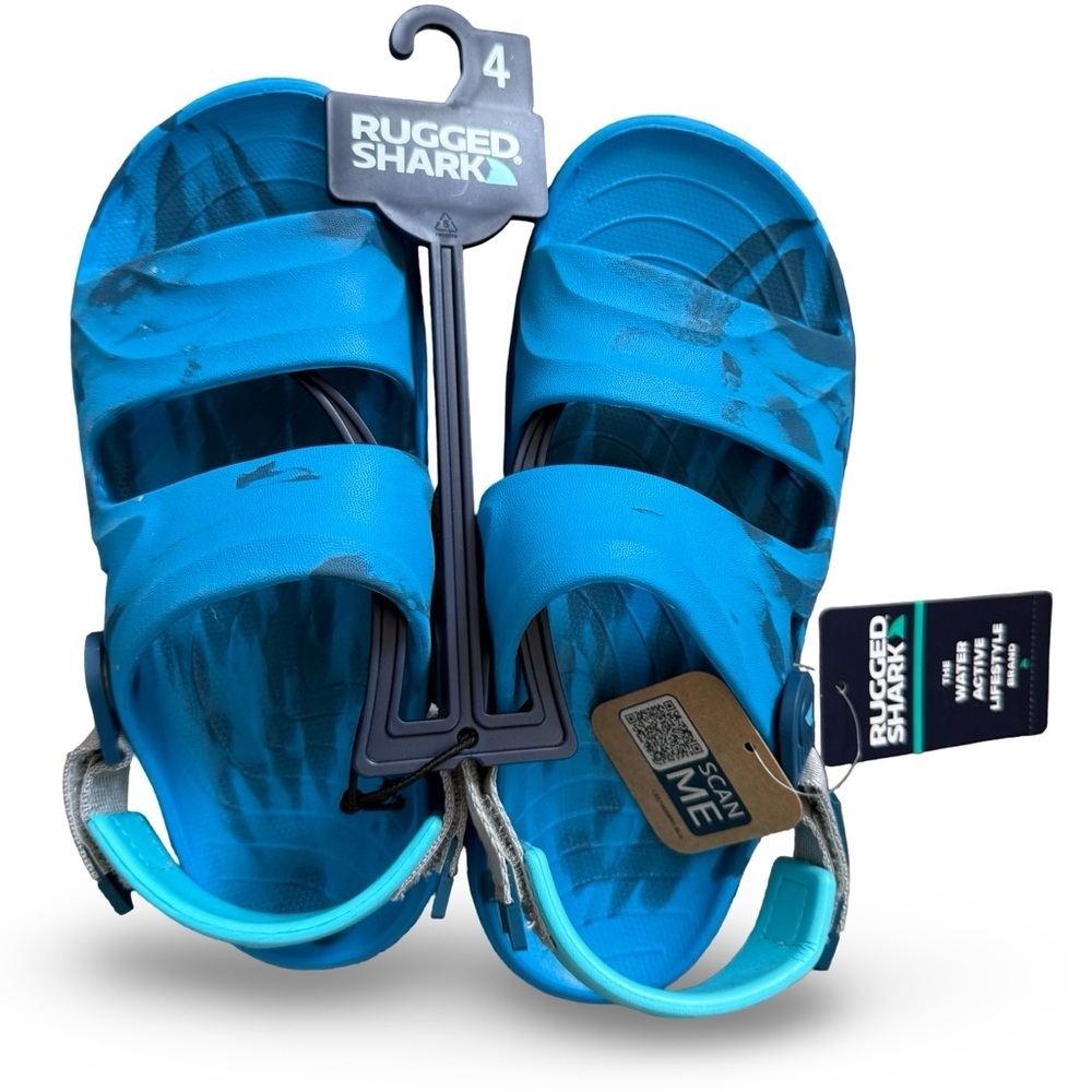Rugged Shark Kids Blue Sandals
